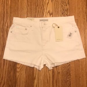 Joie Shayna White Denim Shorts
